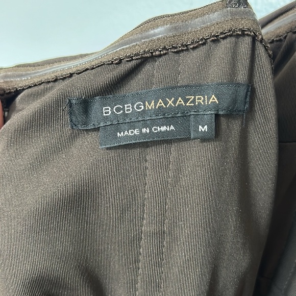 BCBGMAXARIZIA OAK "JVE65652" BEADED STRAPLESS LONG GOWN DRESS Size Medium - Picture 5 of 8